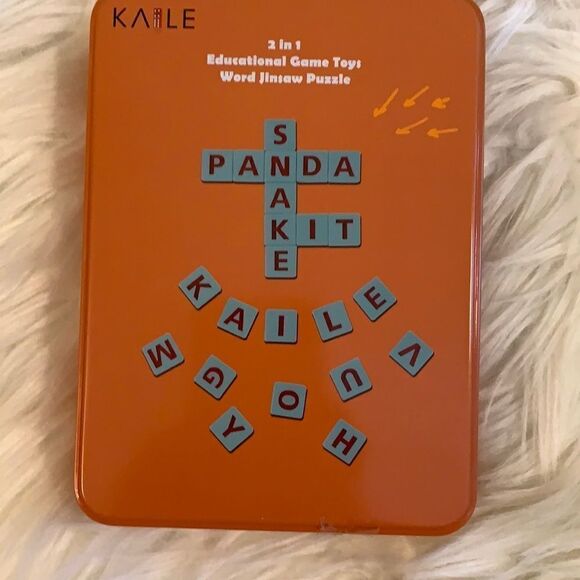 KAILE Scrabble tiles game.  2 in 1 educational game - Picture 2 of 7